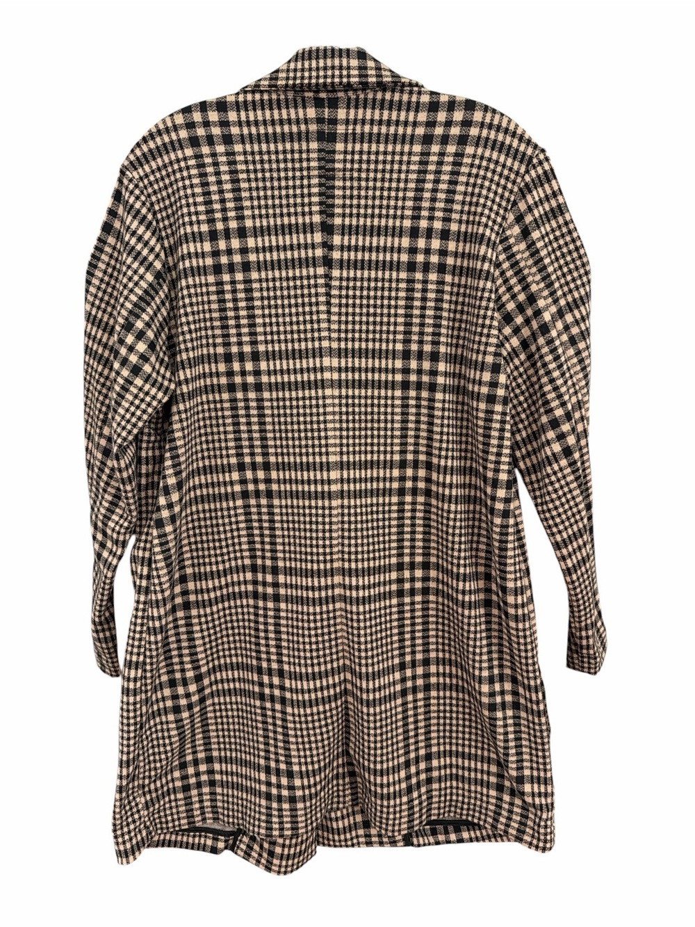 Sanctuary x Anthropologie Carleton Black & Tan Plaid Knit Blazer Size Small NWOT - Picture 3 of 7
